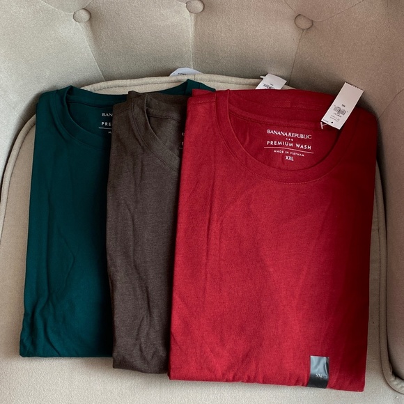 Banana Republic Mens T shirts Set of 3 NWT - Picture 1 of 8